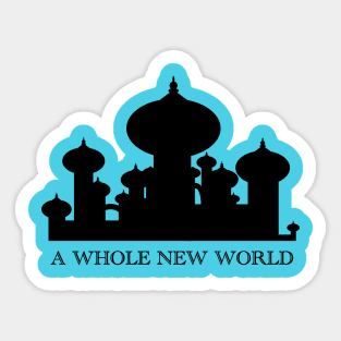 A Whole New World Castle Sticker
